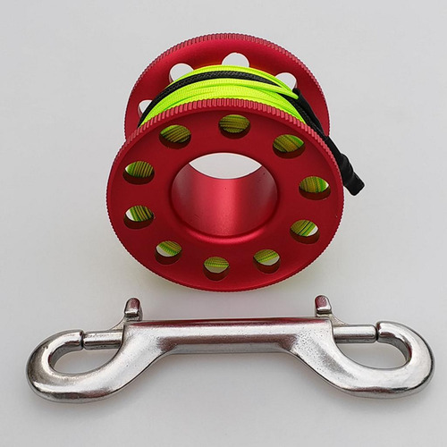 Línea De Guía De Carrete De Buceo Con Carrete De Rojo