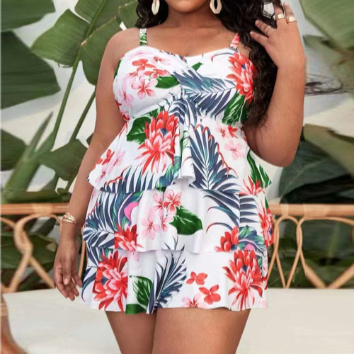 Rebajas Curvy Talla Grande Bañador Bikini Con Estampado