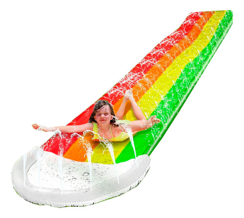 Resbalin Inflable Acuatico Resbaladill 4.8m Deslizador Agua