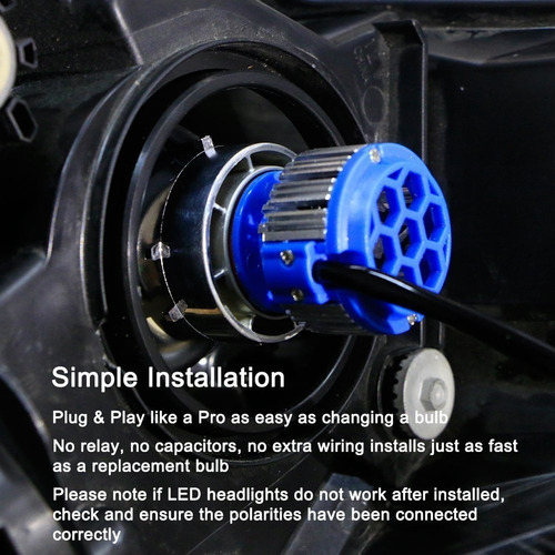 Par Ampolletas Turboled Chip Cree 9012 8000 Lumenes Canbus