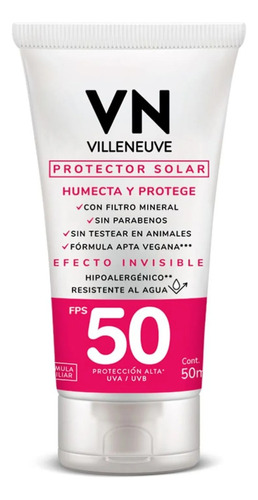 Vn Protector Solar Efecto Invisible Fps 50 50ml