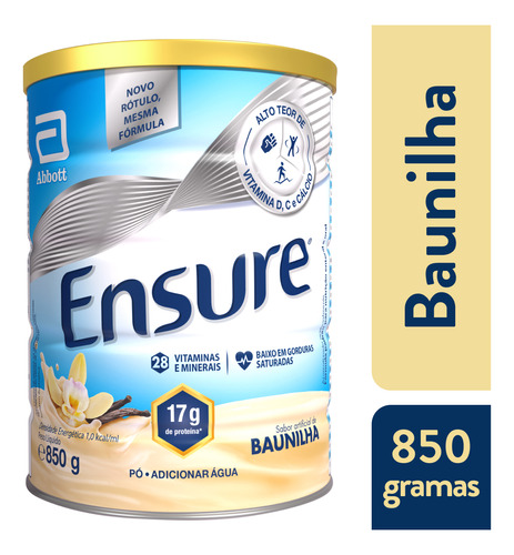 Ensure Baunilha Em Pó 850g