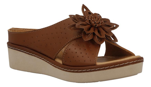 Huarache Formal 709750pr Suela Antideslizante Flor