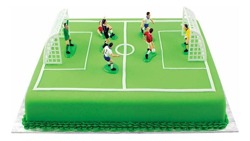 Juego De 9 Adornos De Fútbol Para Tarta De Cumpleaños, De La