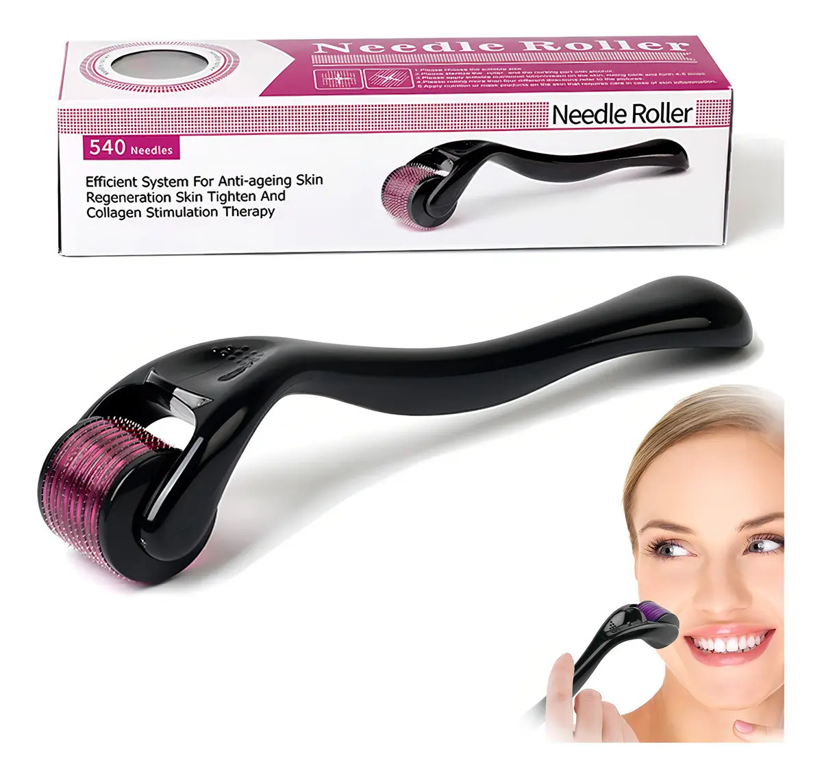 Dermaroller Capilar Rodillo Barba 0.5mm Derma Roller Barba