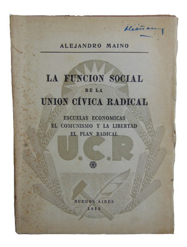 Adp La Funcion Social De La Union Civica Radical A. Maino
