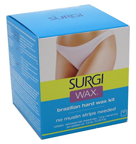 Kit De Cera Dura Brasileña Surgi Wax Para Piezas Privadas, 4