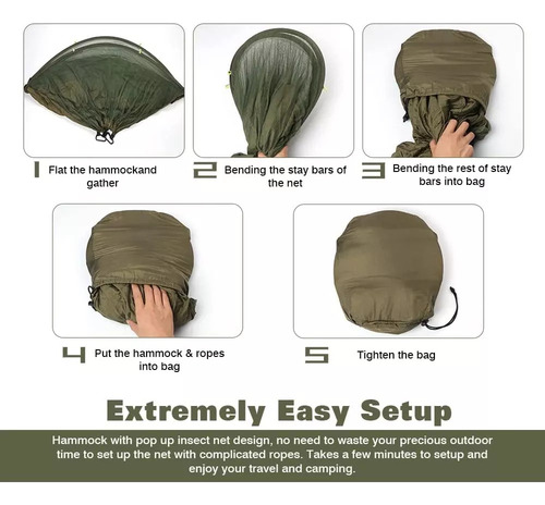 Mosquitera Jungle Net, Táctica For Acampar Y Sobrevivir