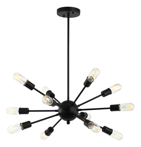 Light Society Meridia Sputnik - Lampara De Arana Con 12 Luce