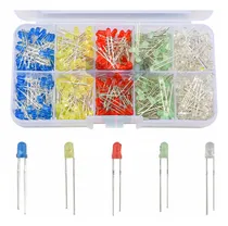 Comprar Kit 500 Pçs Diodo Difuso Led 3mm Luz Componentes Eletronicos