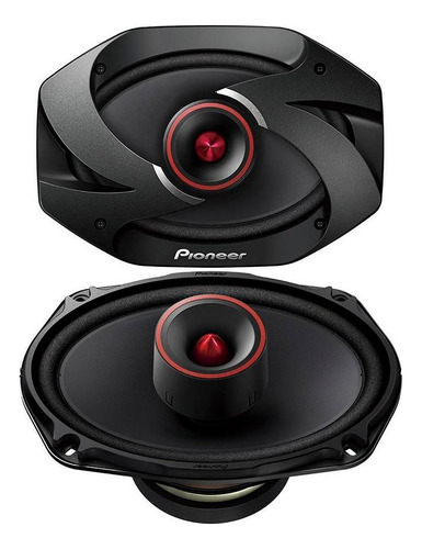 Parlantes 6x9 Pioneer 6900 Pro 600w 100 Rms + Tweeter Bala Color Negro