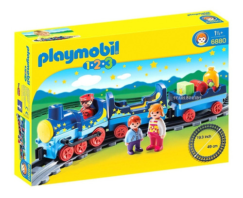 Playmobil Tren Con Vias + 3 Figura 123 6880 Scarletkids