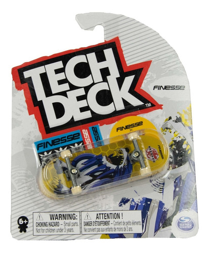 Skate Para Dedos - Tech Deck - Modelo Finesse Bakugan