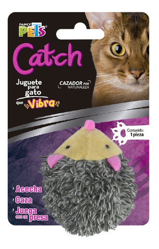 Juguete Erizo Terrestre Vibro Catch Para Gato Fancy Pets