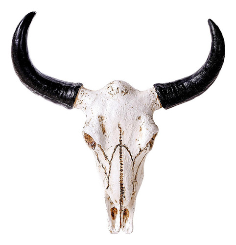 Estatua De Esqueleto De Cabeza De Toro, Escultura De Pared