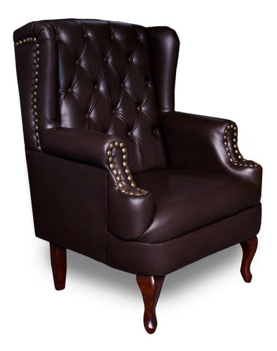 Sillon De Piel Genuina - Luton - Confortopiel Color Chocolate