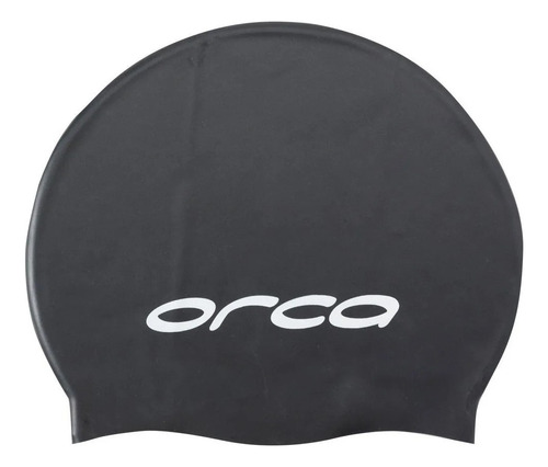 Gorra Silicona Orca Swim Cap Natación Triatlón Entrenamiento Color Black