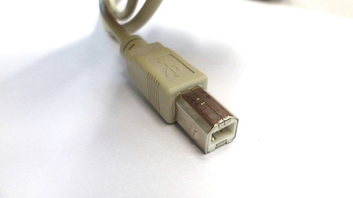Cable Usb A/b 2.0 Para Impresora 1.5 Mts Beige