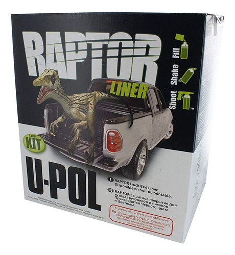 U-pol Raptor Tintable Camion Cama Liner Kit 4 Litro Bolsa
