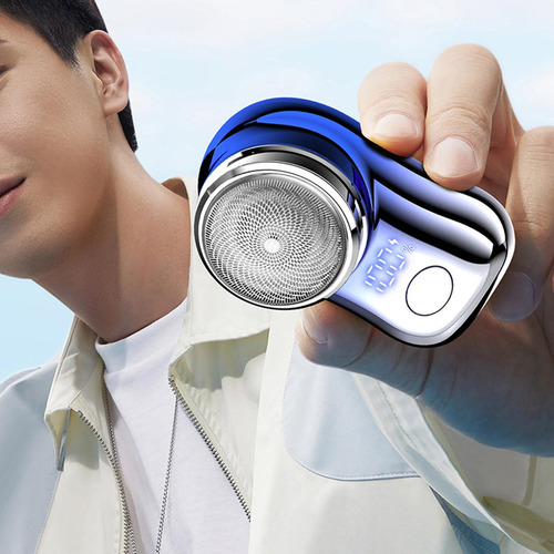 Js 2 Mini Barbeadores Masculinos, Tamanho Azul Gradiente