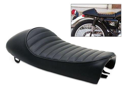 Nuevo Sillín Retro Retro De Cuero Sintético Para Motocicleta