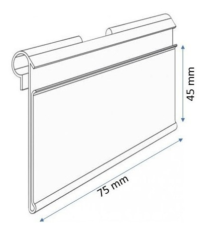 Etiqueta De Pvc Cristal P/ Ganchos Porta Preço,150 Unidades