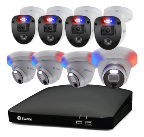 Kit De Cámaras 2k Hd Swann Smart 8 Camaras Enforcer 3tb