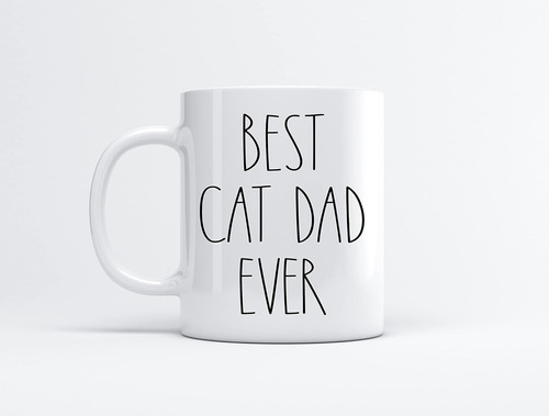 Taza De Café Best Cat Dad Ever ' Regalos Para Navidad ' Taza