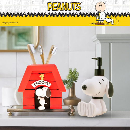 Toothbrush Holder Franco Peanuts Snoopy Official License
