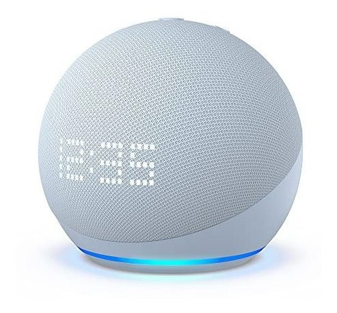 Amazon Echo Dot 5ta Gen Reloj Asistente Alexa Azul