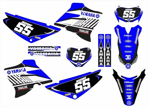 Adesivos Moto Cross Trilha Xtz 125 20mm Personalizada Lm112