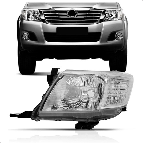 Farol Para Toyota Hilux 2012 2013 2014 2015 Pick-up Manual