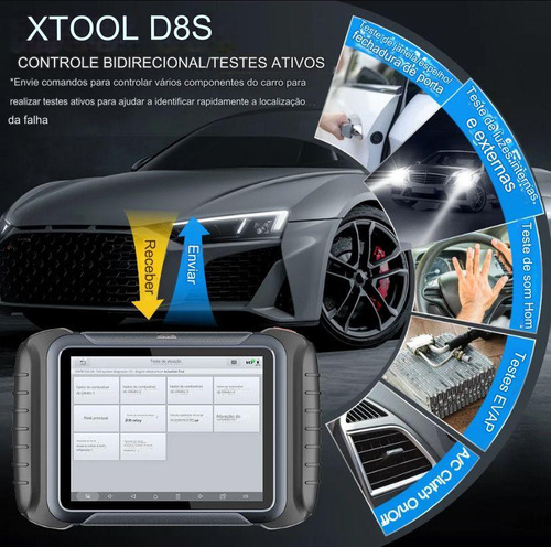 Scanner Automotivo Xtool D8s Mapa De Topplogia Doip Can Fd