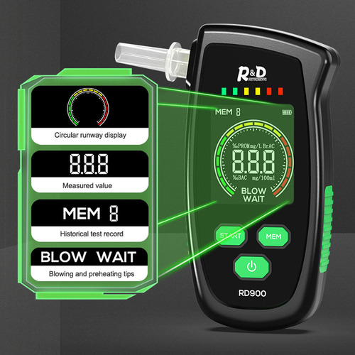 A Probador De Alcohol Led Digital Portátil Con Usb