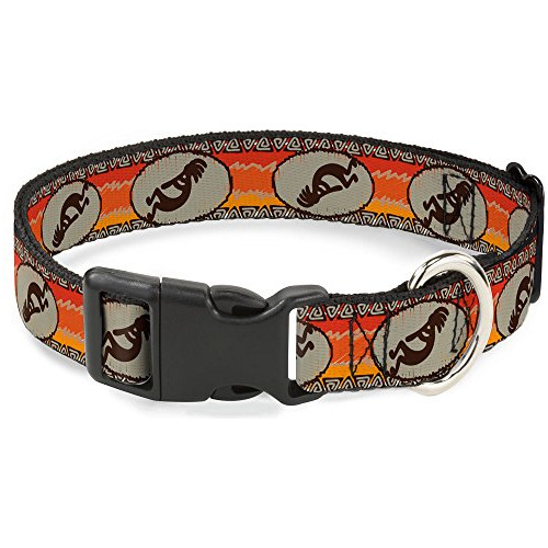 Buckle-down Dog Collar Plastic Clip Kokopelli Icon Western T