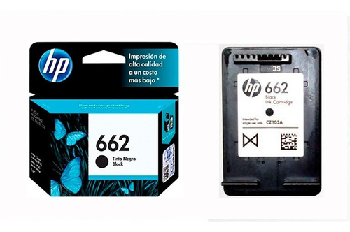 Cartucho Hp 662 Negro 1515 2515 3515 3545 2545 2645