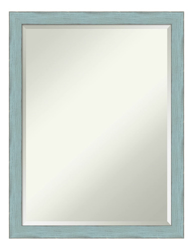 Amanti Art Biselado Madera Mirror De Pared De Bano (26.25 X