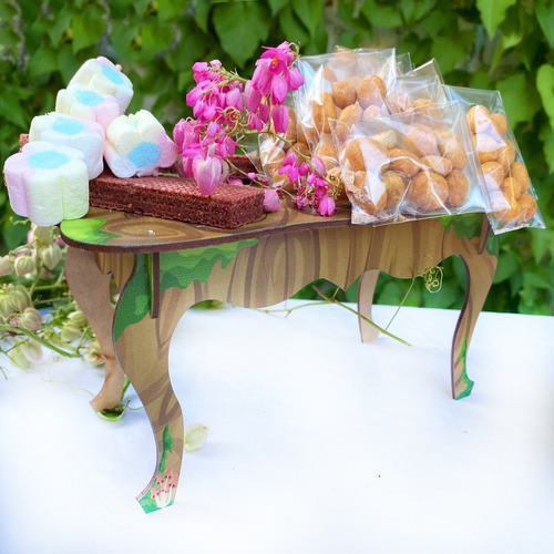 Imagen 5 de 10 de Kit Mesa Dulces Candybar Mini En Mdf Impreso Alta Calidad M1