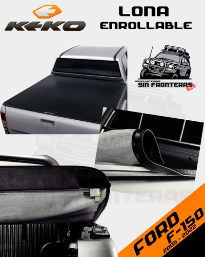 Lona Enrollable Para Ford F-150 2005-2022 