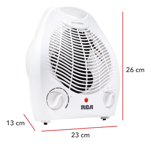 Calefactor Eléctrico Compacto 1500w Ideal Para Hogar Oficina