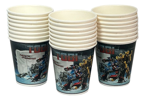 Vasos Souvenir Polipapel Personalizados X 14 Transformers