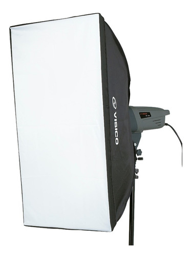 Kit 2 Flash Estudio 300w Visico Soft Box Bolso Emisor Vc801