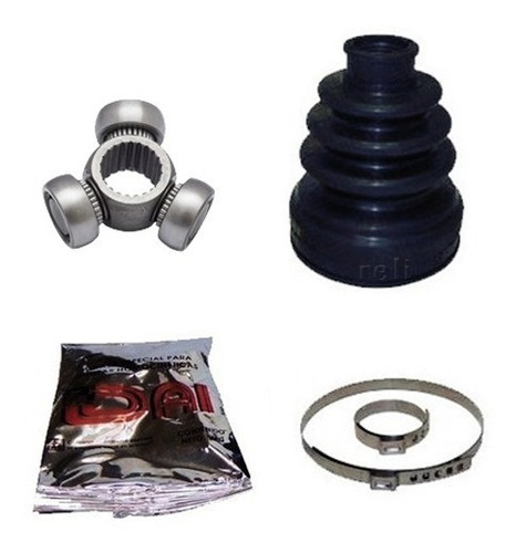 Kit Tripoide Peugeot 206 22 Dientes Con Grasa Y Cubre Polvo 