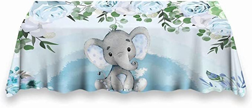 Huayi 102  X62  Baby Boy Elefante Mantel Para Baby Shower F