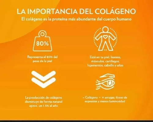 Colageno Nuskin Peptidos Bioactivos Y Doble Hidrolizado. Naranja