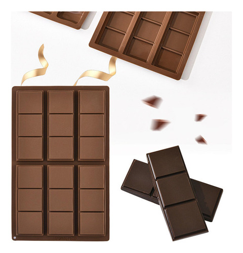 Molde De Doces Profundo Mofo De Biscoito De Chocolate Retâng