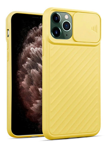 Capa Proteção De Camera Colorida P/ iPhone 11 Pro Max (6,5 ) Cor Amarelo