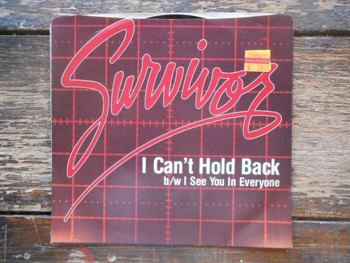 Survivor  I Can't Hold Back  Single7 Usa Impecable 