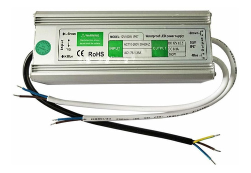 Henxlco Ac 110v-260v A Dc 12v Exterior Impermeable Ip67 Tran