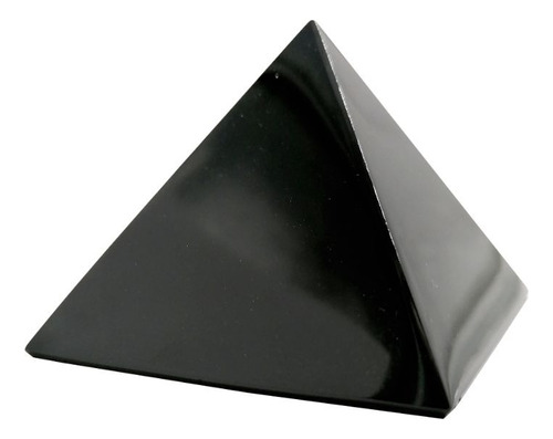 Pirámide Egipcia De Obsidiana Negra 7cm 